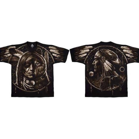Dream Spirit Men's T-shirt 2-side Graphic Tee Adult Size - Picture 2 of 2